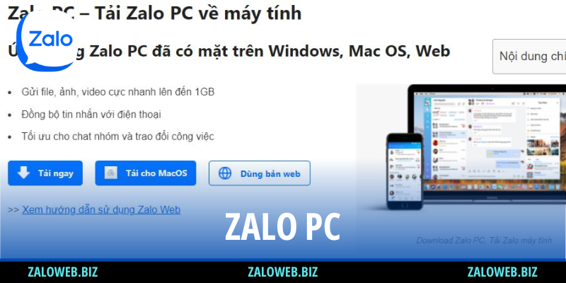 Hướng dẫn tải và cài đặt Zalo PC cho máy tính